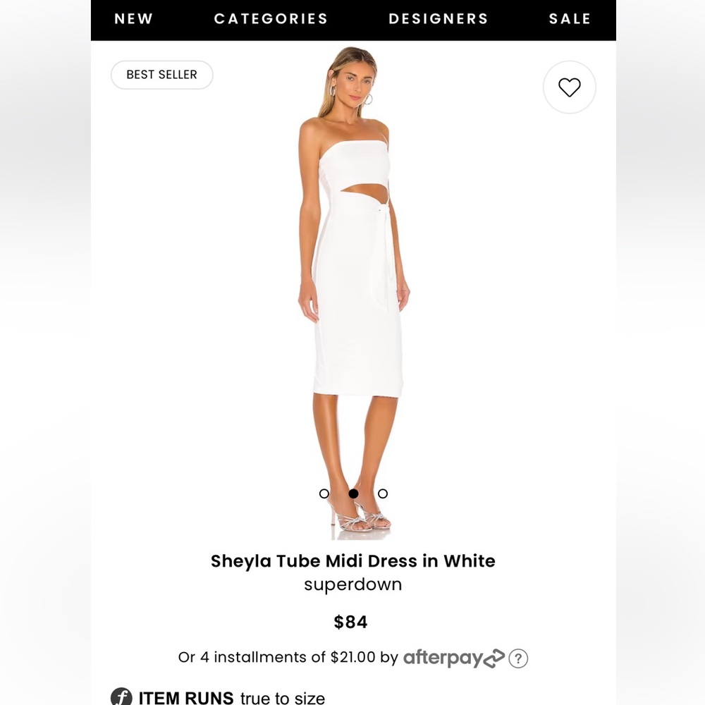 Superdown Sheyla Tube Midi dress